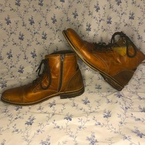 Bull Boxer brown leather boots, men’s 8/women’s 10